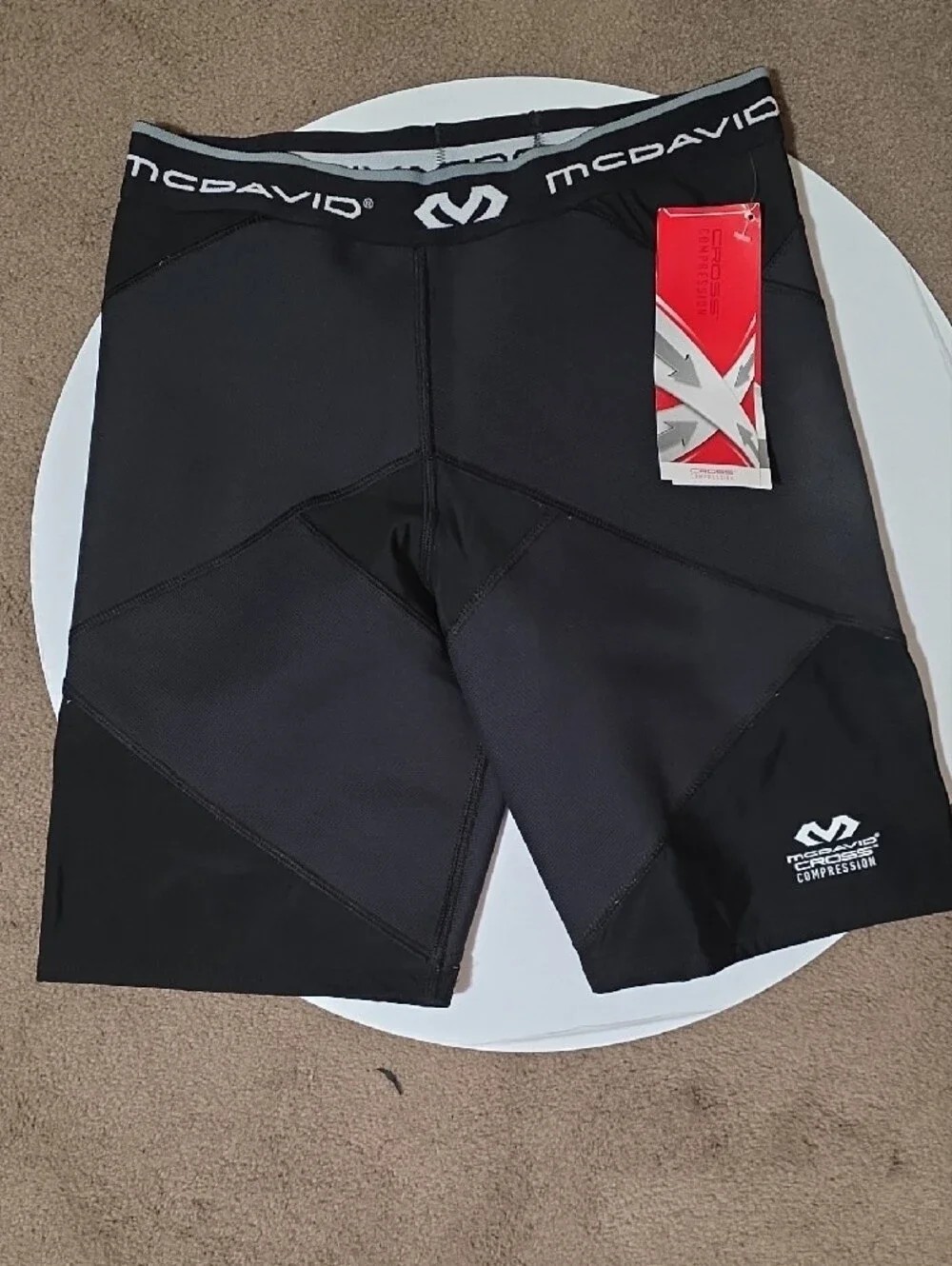 McDavid Men’s Black Athletic Compression Shorts